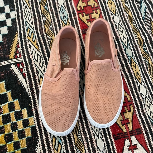 Vans Asher perforated suede slip on sneakers - Picture 2 of 10